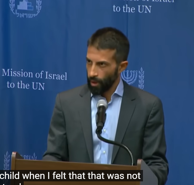 Phát biểu của Mosab Hasan Yousef, con trai của người sáng lập tổ chức Hamas, trước Liên Hiệp Quốc