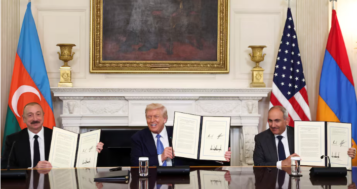 TT Trump công bố hiệp ước hòa bình giữa Azerbaijan và Armenia, láng giềng của Nga