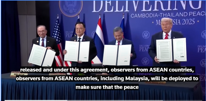 TT Trump là người đứng đầu hội nghị thượng đỉnh ASEAN, giám sát các thỏa thuận thương mại và lệnh ngừng bắn giữa Thái Lan và Campuchia
